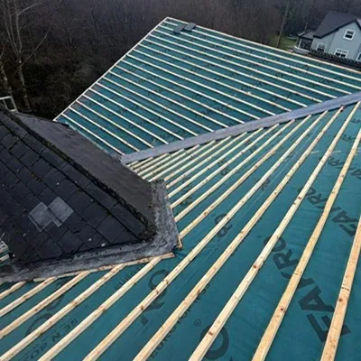 New membrane and battens around a hipped dormer, Global Roofing and Guttering, Dublin