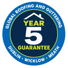 Global Roofing and Guttering 5-year guarantee seal